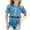 Blue, variant on I Am The Big Sister T Shirt for Toddler Girls Long Sleeve Undershirt for Girls Children's Carnival Colour Printed Round Neck Short Sleeved T Shirt