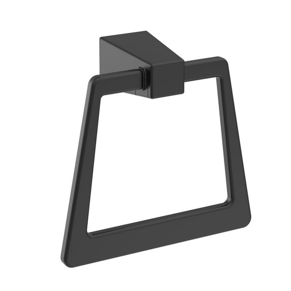 Amerock Blackrock Matte Black Closed Towel Ring