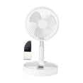 thumbnail image 4 of Ventilador portátil de pie, ventilador de pedestal, ventilador de escritorio plegable, mini ventilador de piso ligero Blanco, 4 of 9
