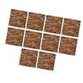 thumbnail image 2 of 10 piezas de paneles de pared 3D despegables y adhesivos, decoración de fondo de espuma de ladrillo 3D para Marrón, 2 of 9