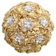 thumbnail image 1 of Jumpingount Ramo de novia de rosa de satén de seda, decoraciones de boda, ramo de simulación de satén para interiores o exteriores Ropa, zapatos y accesorios Miscelánea dorado claro, 1 of 6