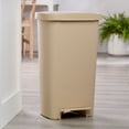 thumbnail image 7 of McKesson Trash Can for Offices, Bathrooms, Kitchens, Step-On Lid - Rectangular, Plastic, Beige - 13 gal, 12 in x 15 in x 26 in, 1 Ct, 7 of 7