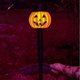thumbnail image 5 of Lámpara de Halloween para decoración de jardín al aire libre con forma de calavera de calabaza, lámpara de pie con energía solar enchufable., 5 of 5