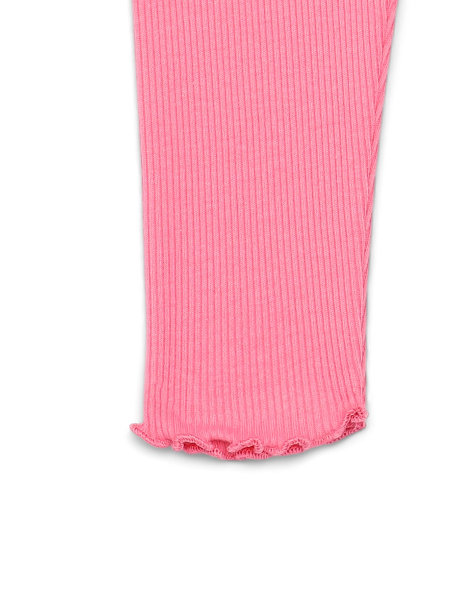 Garanimals Baby Girls Ruffle Trim Ribbed Leggings, Sizes 0M-24M