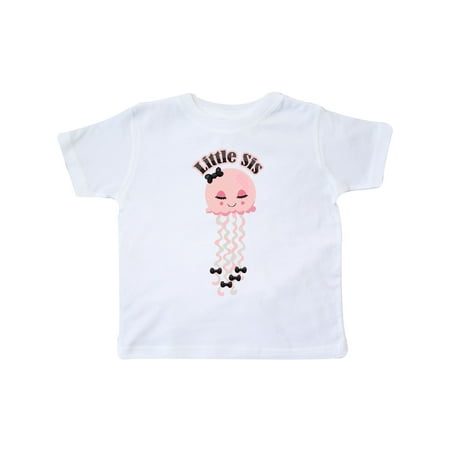 

Inktastic Cute Jellyfish Little Sis Gift Toddler Toddler Girl T-Shirt