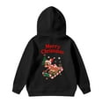 thumbnail image 6 of SonxaHe Toddler Girl Boy Hoodies Christmas Cartoon Print Long Sleeved Sweatshirt Kids Soft Holiday Party Casual Hoodies Black,Sized 3-4, 6 of 6