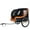 Black / Orange, variant on Large Folding Bike Trailer for Dogs – 66LB Capacity, Black / Orange