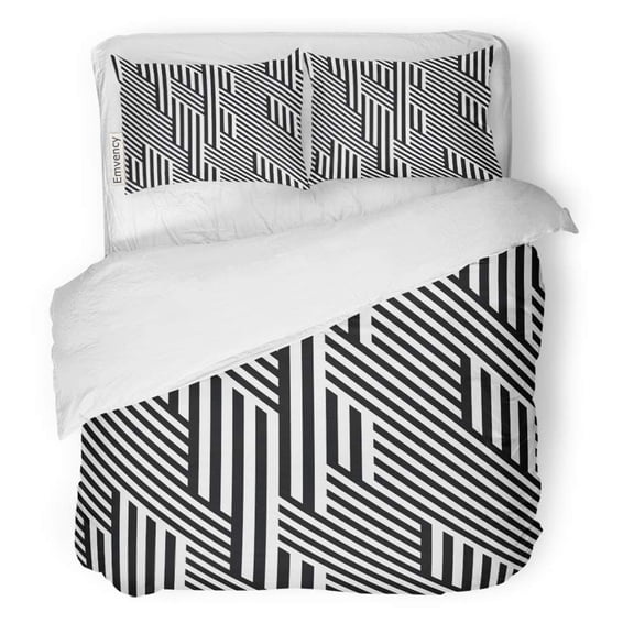 FMSHPON 3 Piece Bedding Set Twin Size Duvet Cover with 2 Pillowcase for Home Bedding Room Decoration