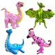 thumbnail image 2 of Paquete de 4 globos gigantes de dinosaurios para decoraciones de fiesta de cumpleaños, lin Uorbmaio Uorbmaio, 2 of 2