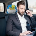 thumbnail image 6 of Tweety-Bird Car Headrest Cover Decor Vehicles Seat Pillow Cover Protector Accessories Auto Front/Rear Seats Head Rest Cover Universal Fit Most Cars Sedan SUV Van, 6 of 7