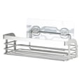 thumbnail image 3 of Punch-Free Shelf Easy to Install Storage Stand Multifunctional Bathroom Storage Rack Hangable Wall-Mounted Drain Holder Elegant, 3 of 9
