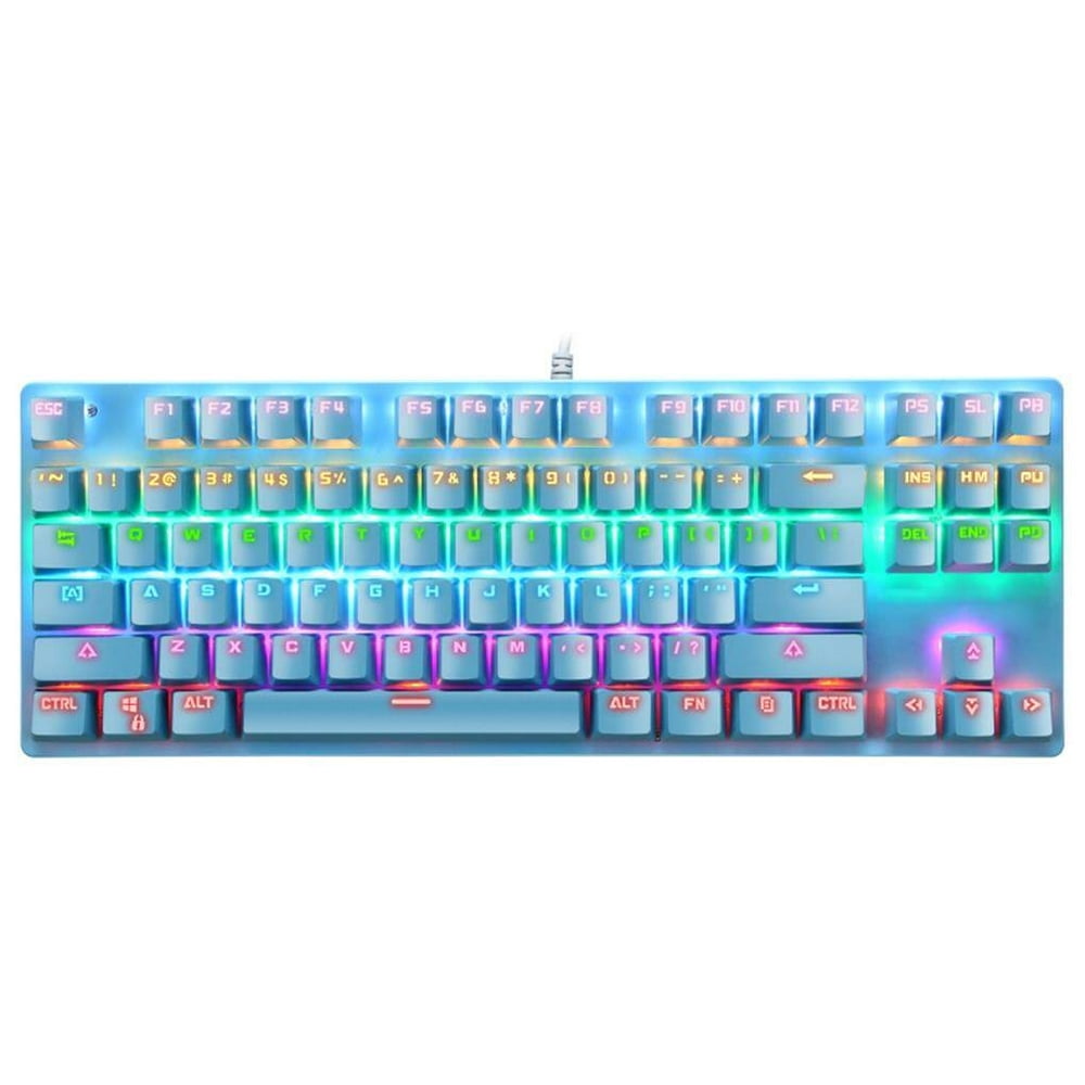 MesaSe Punk Mechanical Keyboard k550 87 Keys Mechanical Keyboard Green Shaft Gaming Office Notebook Professional Keyboard No.3