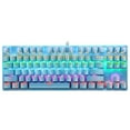 thumbnail image 1 of Punk Mechanical Keyboard k550 87 Keys Mechanical Keyboard Green Shaft Gaming Office Notebook Professional Keyboard No.3, 1 of 8