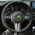thumbnail image 1 of Funda trenzada para volante de coche de piel de ante antideslizante para Bmw (m Sport) Serie 2 F22 F23 F45 F46 X4 F26 X5 F15 X6 F16 2014-2019 Hilo rojo, 1 of 4