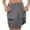 Grey, variant on QIJUNTUO Women's Convertible Athletic Skirt Shorts With Flowy Overlay And Performance Pockets For Tennis Running And Casual Wear Black