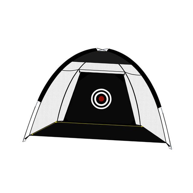 de golpeo de golf, red de práctica de golf, jaula de impacto de lanzamiento plegable, red de práctica de golf, carpa de práctica de pastizales Negro