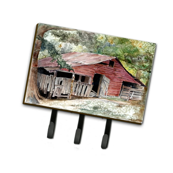 Carolines Treasures 8740TH68 Old Barn Leash or Key Holder Triple multicolor