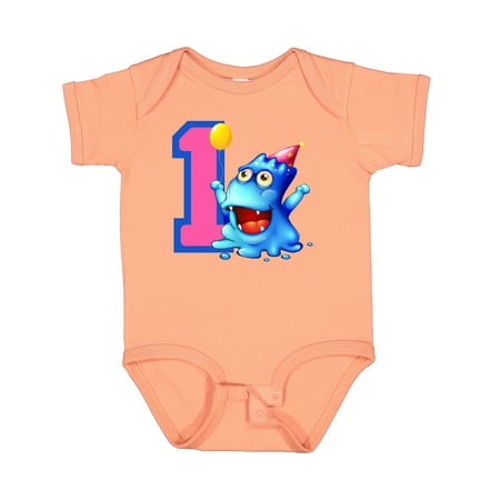 

Inktastic Blue Monster 1st Birthday Gift Baby Boy or Baby Girl Bodysuit
