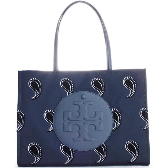 Tory Burch Women's Small Ella Printed Tote, Blue Dream Paisley