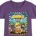 thumbnail image 3 of Paw Patrol - Rubble & Crew - Toddler & Youth Girls Short Sleeve Graphic T-Shirt, 3 of 6
