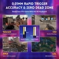 thumbnail image 5 of ATTACK SHARK X65 HE Wired Rapid Trigger Magnetic Switch 65% Mechanical Gaming Keyboard and R1 Mouse Combo,8KHZ Polling Rate,2.4Ghz Wireless/USB C/BT Lightweight Mice,18K DPI for Esport Gamer, 5 of 10