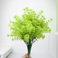 thumbnail image 4 of Realistic Artificial Grass Decorative Delicate No Watering Natural 7 Fork Green Simulation Plant Home Decor, 4 of 8