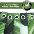 thumbnail image 5 of Tropical Leaves Shower Curtain 72 x 72 Inch Green Palm Leaf Plant Decorative Bath Curtain Polyester Fabric Waterproof Bathroom Curtain with 12 Hooks, 5 of 6