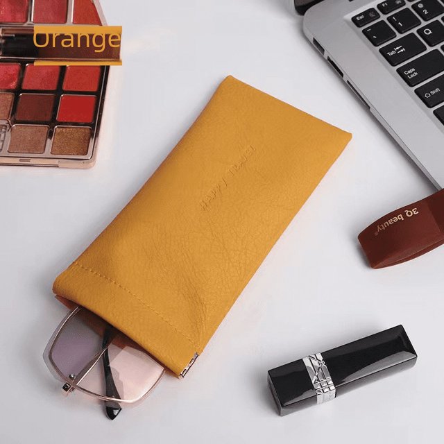 Bolsa protectora para guardar gafas, lápiz labial, monedero, gafas de sol portátiles, estuche protector cerrado automático, bolsa intermedia