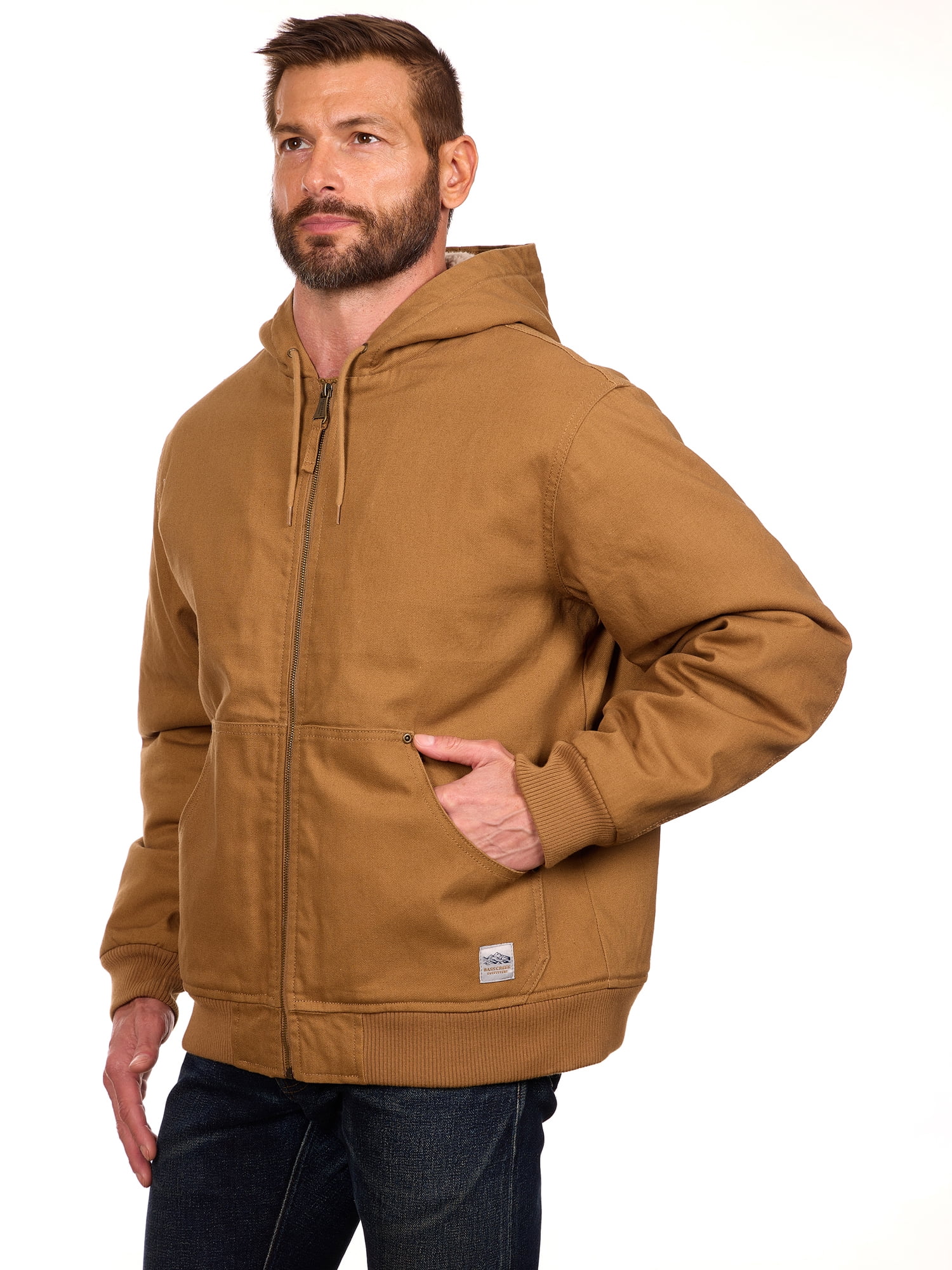 Bass Creek Outfitters Men's Duck Canvas Sherpa Lined Jacket, Sizes M-3XL