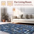 thumbnail image 2 of ODIKA 4'x6' Machine Washable Non-Slip Area Rug, Modern Interlocking Design High Traffic Rug, Blue, 248587, 2 of 7