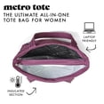 thumbnail image 3 of Fit & Fresh Metro 2-in-1 Quilted Tote, Multipurpose Travel and Work Bag with Insulated Cooler Compartment for Women, Laptop-Friendly, Thermal Insulated, Perfect for Office, Nurse, Teacher, 3 of 9