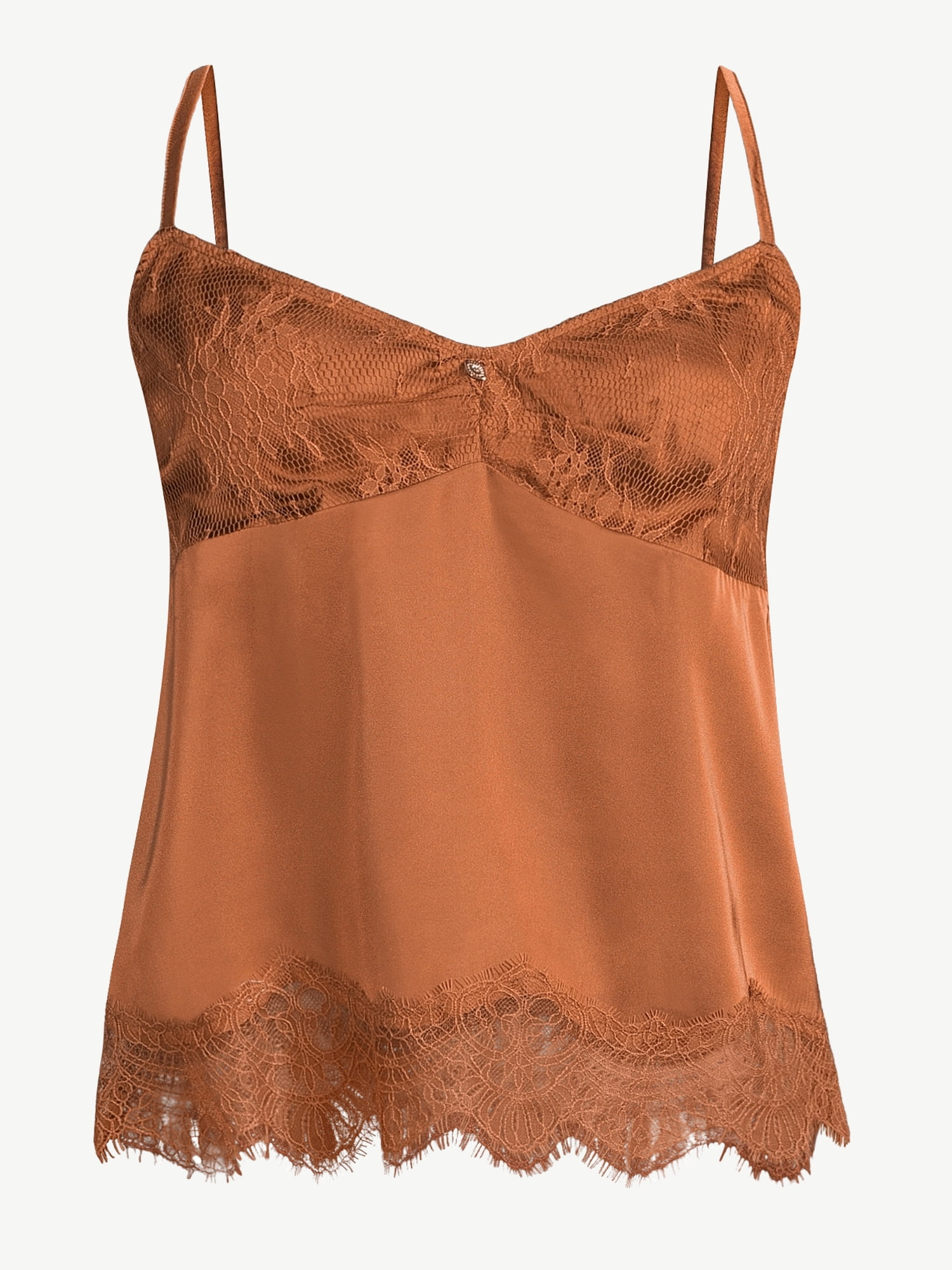 Sofia Intimates Women's Satin Lace Cami