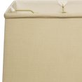 thumbnail image 3 of 18" Pale Brown Throwback Rectangle Linen Lampshade, 3 of 5