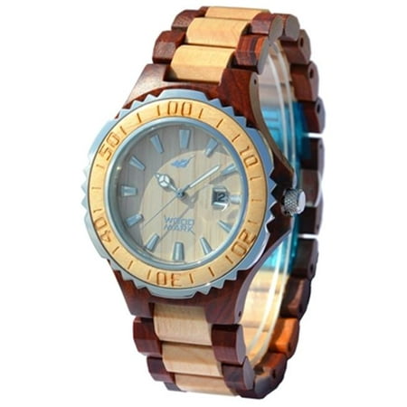 Wood Mark ZS-W1000B Mens Victory Red Sandalwood Watch & Maple wood Watch