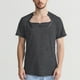 thumbnail image 1 of Blusas y camisas de manga corta y cuello redondo para hombre, de color liso, para recuperación posoperatoria, extraíbles, de manga corta, con botones laterales totalmente abiertos, adaptables, de poli, 1 of 5