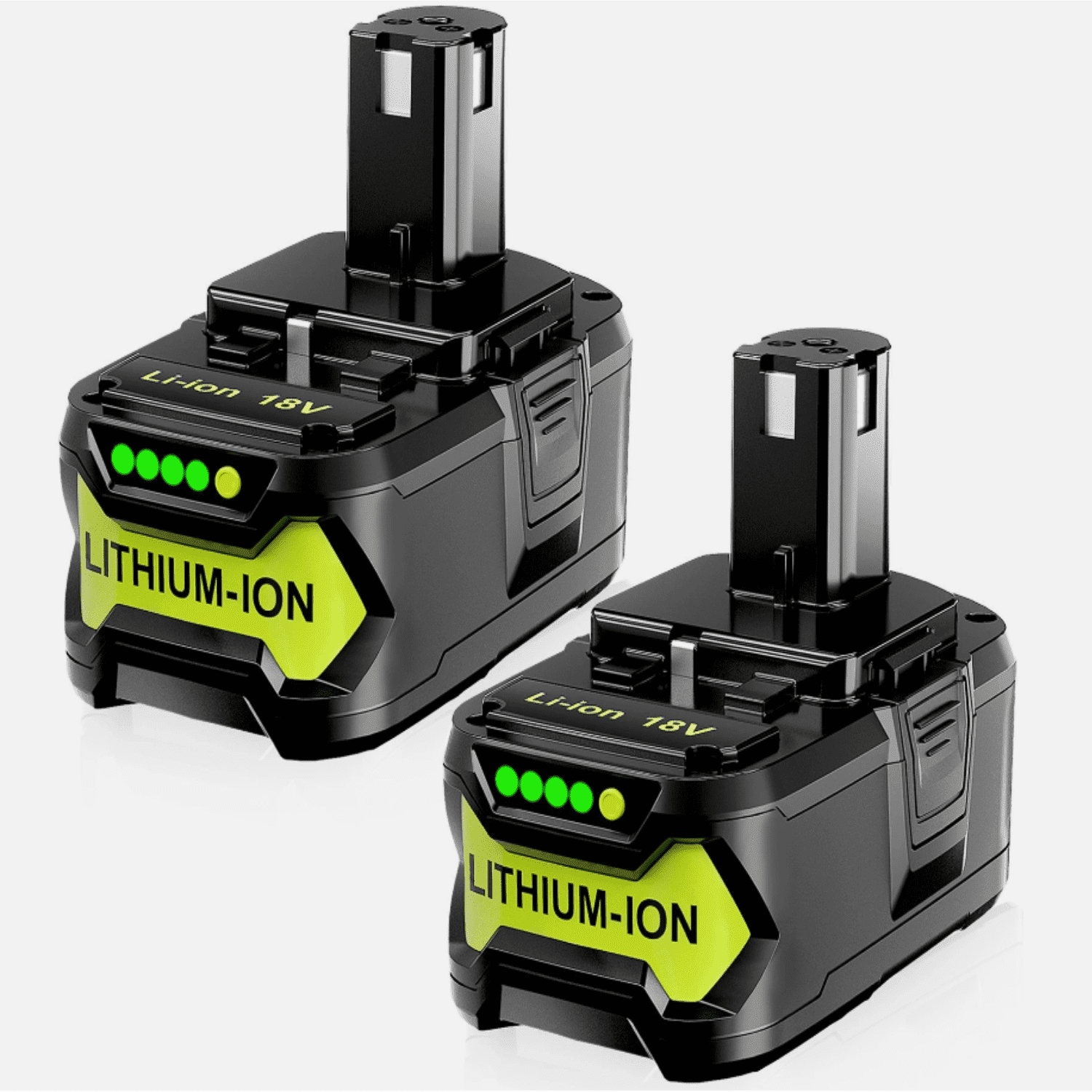 2-Pack Upgrade 18V 5.0Ah Replacement Battery for Ryobi ONE+ Plus 18V Lithium-Ion Battery P102 P104 P105 P106 P108 P107 P109 for Cordless Power Tools