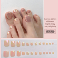 thumbnail image 5 of Acrylic Glossy Pink Toenails Press On Nails with Sequins, 5 of 5