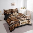 thumbnail image 3 of jejeloiu Bass Fish Hunting 7 Pieces Bedding Comforter Set,Rustic Mallard Duck Full Bedding Set For Boys Kids Reversible, 3 of 8