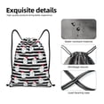 thumbnail image 4 of Xecao Cute Chicken Pattern Sports Drawstring Backpack - String Swim Gym Bag with Wet Proof Pocket for Women&Men-Medium, 4 of 6