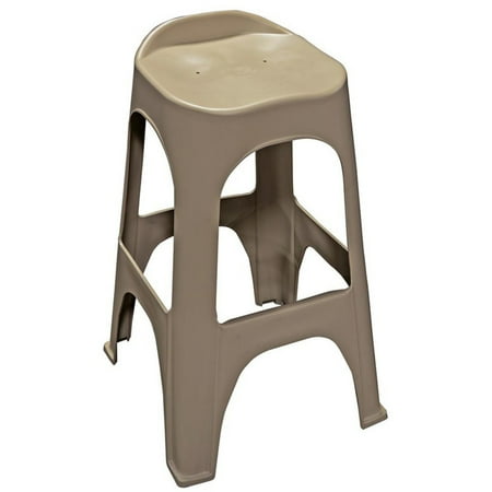 Recycled Plastic Bar - Adams Manufacturing RealComfort Recycled Plastic 30 in. Backless Barstools - Set of 2