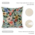 thumbnail image 2 of flowers fabric design Linen toss pillowcase decoration pillowcase gifting preferred 18x18 inch cushion cover sofa pillowcase sofa bedroom living room car, 2 of 4