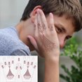 thumbnail image 4 of Adhesivos temporales para tatuajes XMASIR Henna para niños con 12 pares, 4 of 8