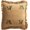 Clay, variant on Fennco Styles Loquat Embroidered Double Layer Ruffle Filled Throw Pillow 18" W x 18" L - Clay Cotton Cushion for Home, Couch, Living Room, Bedroom, Office and Holiday Décor