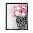 thumbnail image 3 of Stupell Industries Soft Pink Carnation Blooms Ornate Pattern Pottery Vase Graphic Art Jet Black Floating Framed Canvas Print Wall Art, Design by Amelia Noyes, 3 of 5