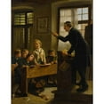 thumbnail image 2 of Wilhelm Schutze 12x14 Gold Ornate Wood Frame and Double Matted Museum Art Print Titled - The Schoolmaster, 2 of 4