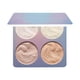 thumbnail image 2 of de polvos iluminador de 4 de ojos de maquillaje facial compacta de brillante profesion Maquillaje Polvo - B B Macarena Paleta de resaltador, 2 of 6