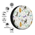 thumbnail image 4 of Gukieu Colorful Poodle Dog Print Car Tire Cover, Adjustable Waterproof and Dustproof Tire Protection Cover, Suitable for SUV, Truck, Van-17 inch, 4 of 6