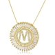 thumbnail image 1 of Collar con Colgante de letra M JAMW de cobre con circonitas para mujeres, 1 of 4