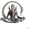Gray, variant on 3D Printed Alien Creature Desk Figurine for Home Office Sci-Fi Decor