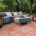 thumbnail image 5 of SAFAVIEH Courtyard Clodagh Medallion Indoor/Outdoor Area Rug, Terracotta/Beige, 8' x 11', 5 of 16